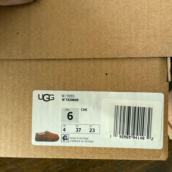 Ugg Woman’s Chestnut Brown Tasman Slip On Slipper Boots- Size 6 - Picture 8 of 8